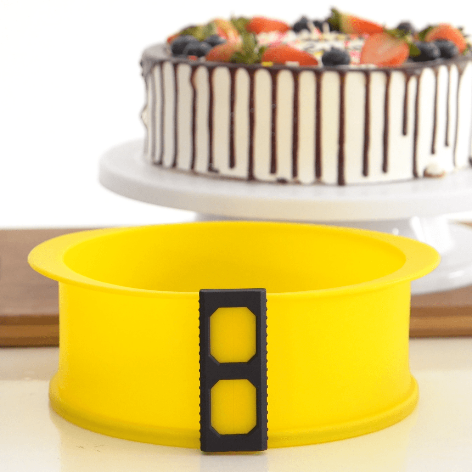 Silicone Springform, Non-Stick 100% Food-Grade Tempered Glass Baking Pan Set alternate