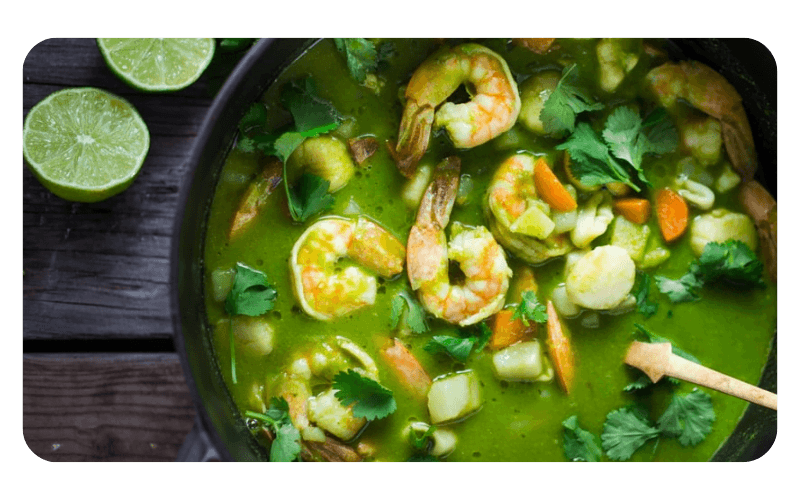 Seafood Stew With Cilantro Broth