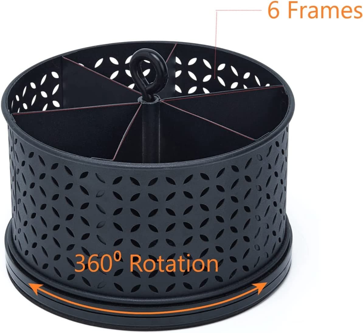 Multi-Functional Rotating Desk Organizer - 6 Compartments Spinning Pen Holder For Desk alternate