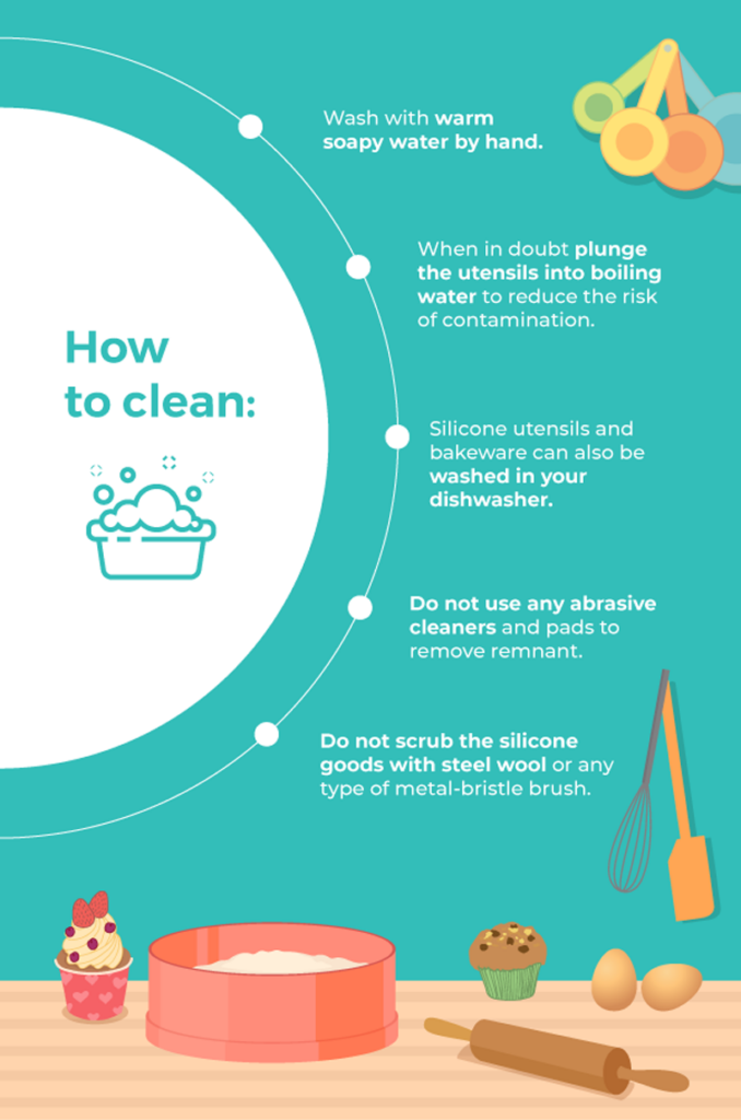 how to clean silicone