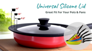 Modern Innovations Silicone & Glass Universal Lid (11 to 12.5 Inches) –  Stock Your Home