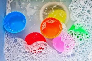 water and dish soap