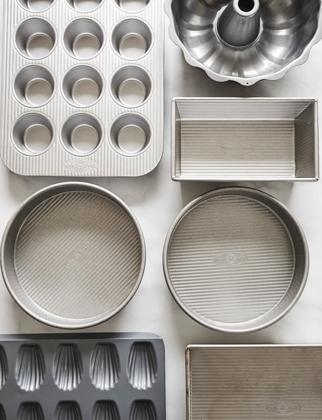 Today I'm excited to share with you a comprehensive list of my favorite baking pans! These are the pans I use time and time again because they conduct heat great, clean up like a breeze, and work with my recipes. So if you're in the market for a new cookie sheet, bundt pan, or cake tin, this recipe is for you!