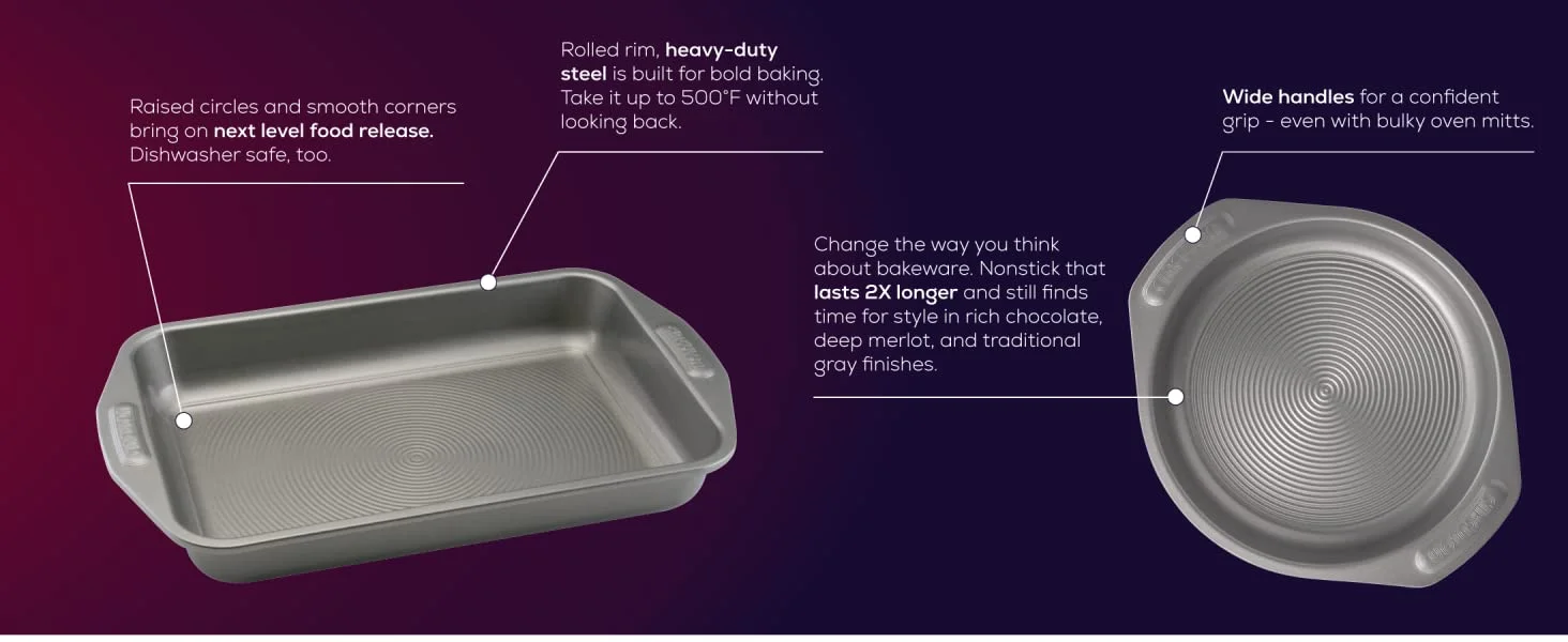 All the reasons you'll love Circulon Total nonstick bakeware