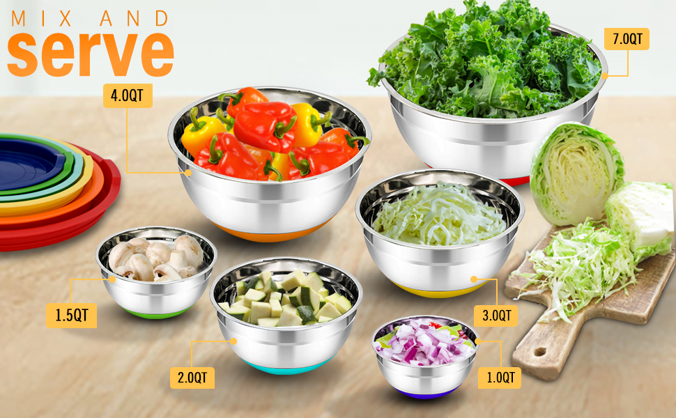 stainless steel bowls