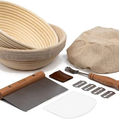Sourdough Bread Proofing Set - Banneton Baskets and Covers