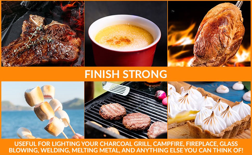 Soplete cocina Torch Lighter Outdoor Barbecue Charcoal Gas Cooker Butane  Torch Stove Lighter Kitchen Igniter Lighter For BBQ