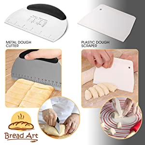 Multipurpose Dough Scrapers